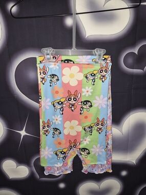 Custom Floral Powerpuff Girls Tube Top Romper
